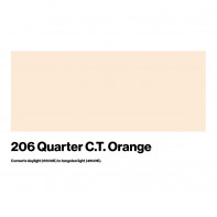 LEE Filters # 206 Quarter C.T.Orange Roll