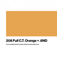 LEE Filters # 208 C.T. Orange + 6 ND Roll