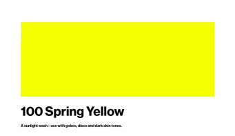 LEE Filters # 100 Spring Yellow Roll