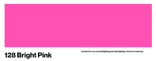 LEE Filters # 128 Bright Pink Roll