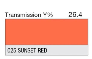 LEE Filters # 025 Sunset Red Roll